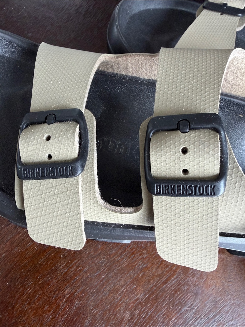 Birkenstock Beige Two-Strap Buckle Sandals-worn once - Picture 6 of 8
